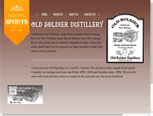 Tablet Screenshot of oldsoldierdistillery.com